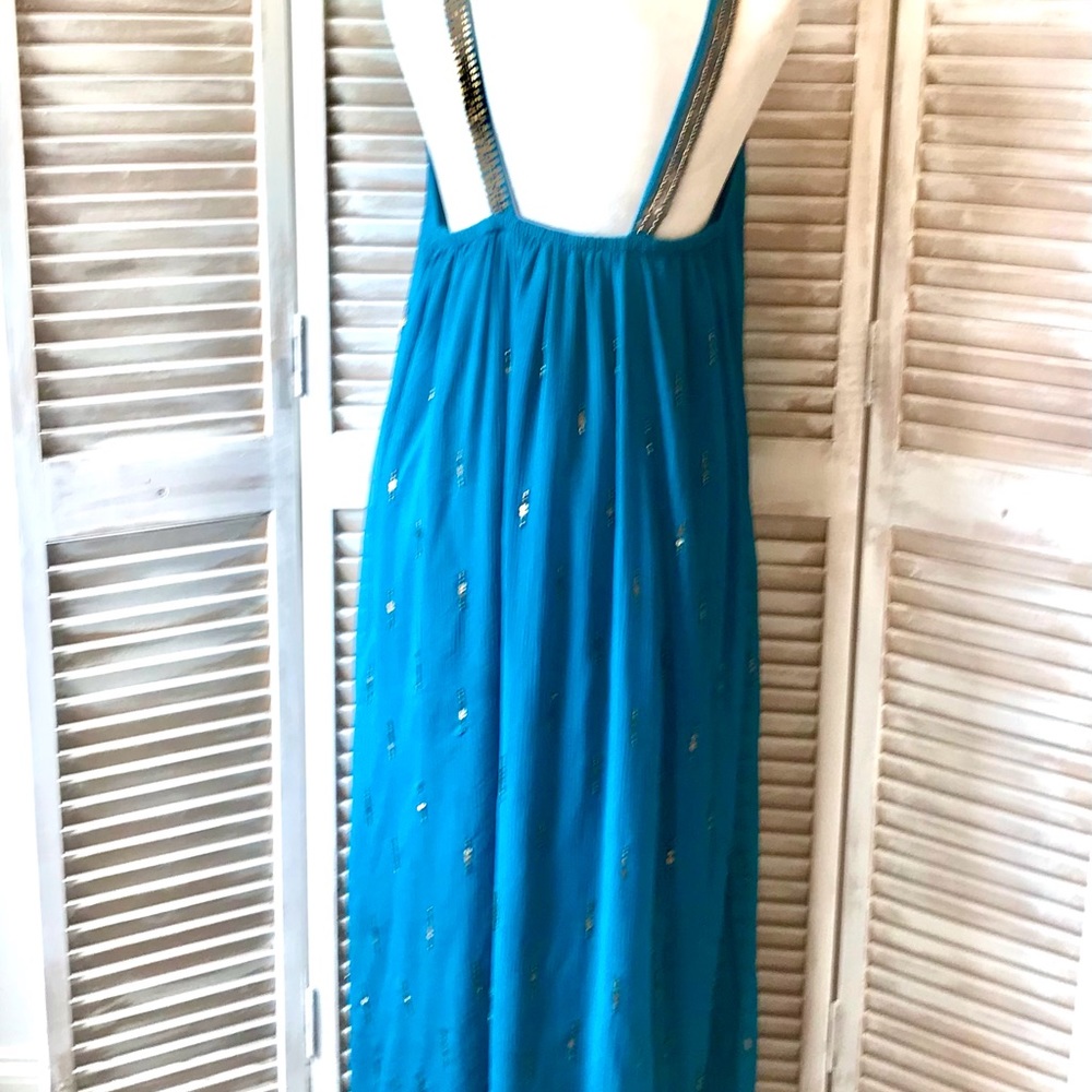 STUNNING CHIFFON DRESS WITH SEQUIN ACCENTS - Picture 4 of 11